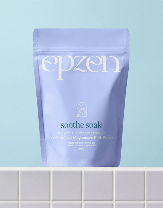 Epzen Soothe Soak 100% Natural Magnesium Bath Flakes 500g