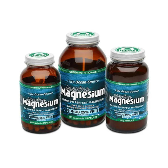 green nutritionals marine magnesium 260 v capsules
