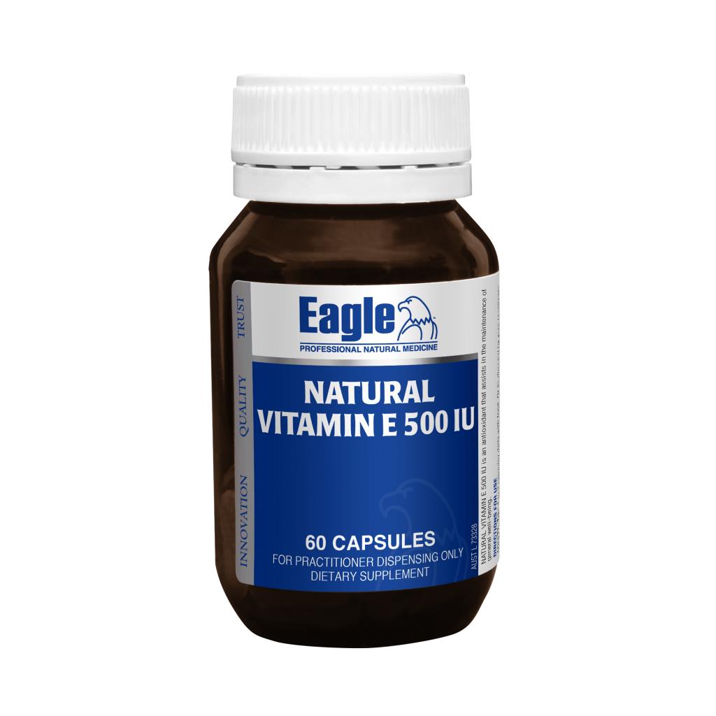 Eagle Natural Vitamin E 500iu 60 Capsules