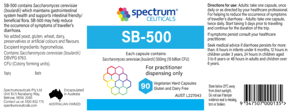 Spectrumceuticals SB 500 90 Capsules