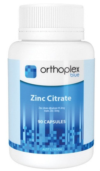Orthoplex Blue Label Zinc Citrate 90 Capsules