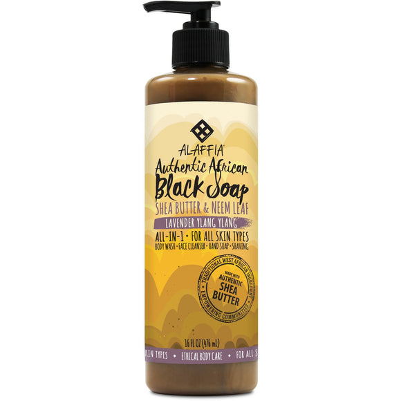 Alaffia African Black Soap Wild Lavender 476 ml