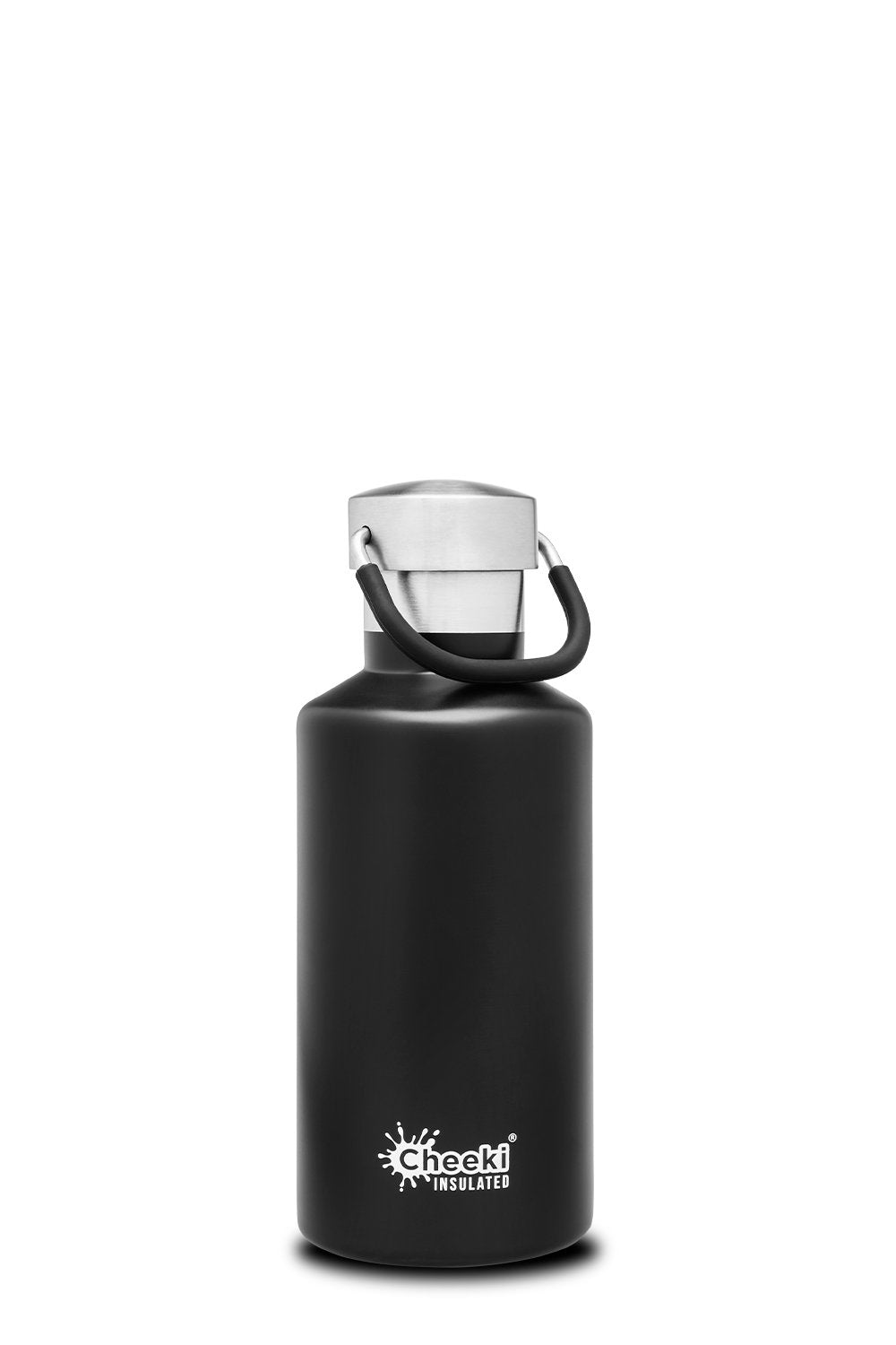 Cheeki Classic Insulated Bottle Stainless Steel Matte Black 400ml