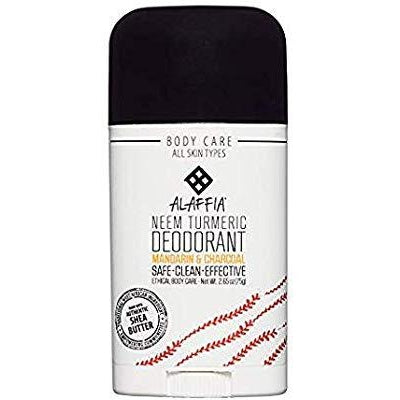 Alaffia Neem Deodorant - Mandarin & Charcoal 75g