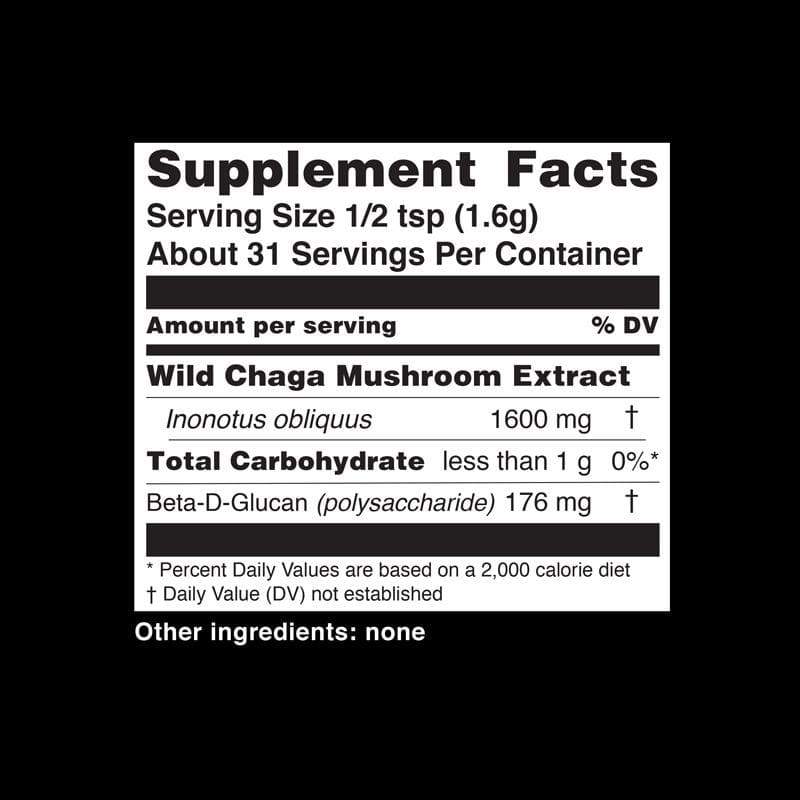 Teelixir Organic Chaga Mushroom Powder 50g