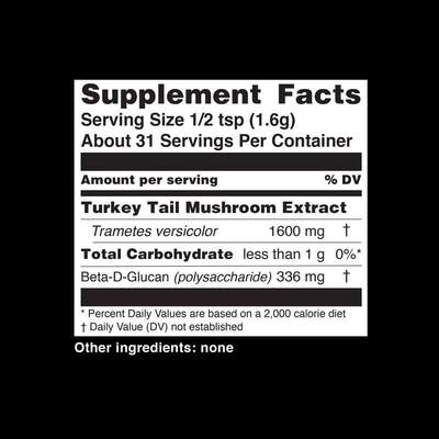Teelixir Turkey Tail Mushroom Powder 50g