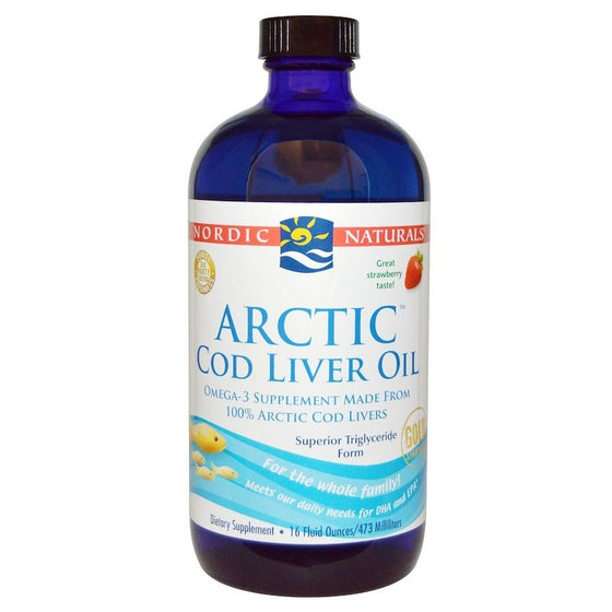 Nordic Naturals Arctic Cod Liver Oil Strawberry 473ml