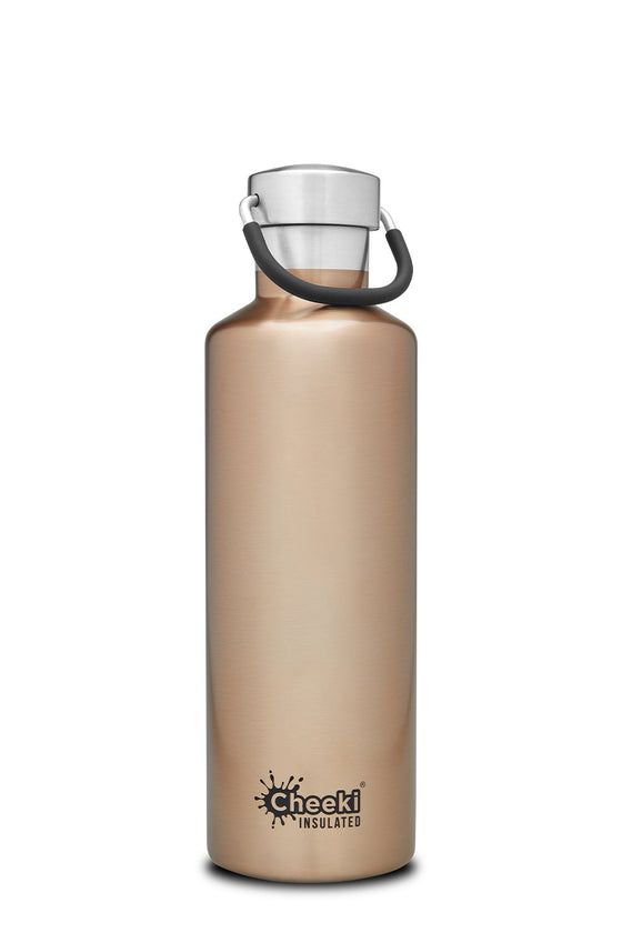 Cheeki Classic Insulated Bottle Stainless Steel Champagne 600ml