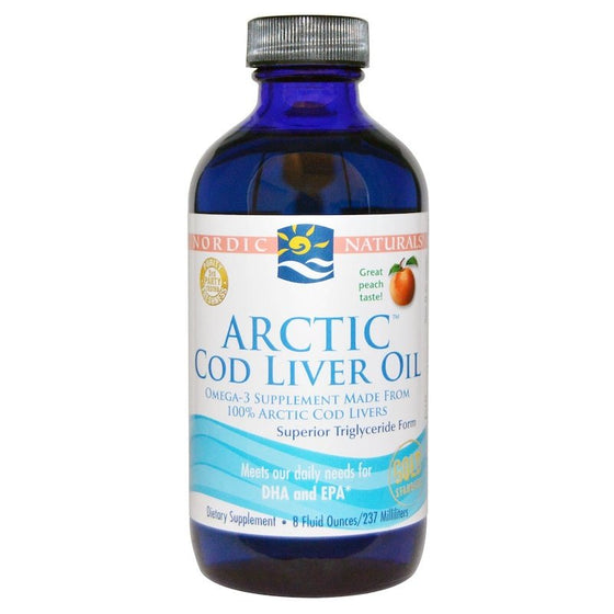 Nordic Naturals Arctic Cod Liver Oil Peach 237ml