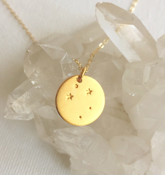 Aura Metallica Constellation Necklace - Gemini
