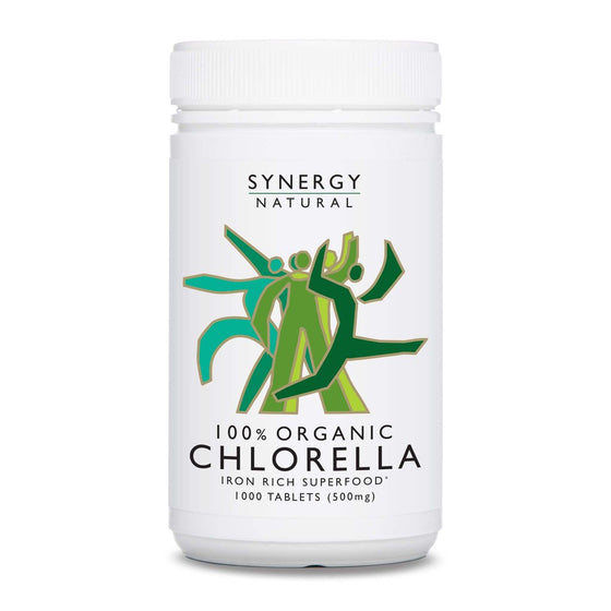 Synergy Natural Chlorella Organic 500mg 1000t