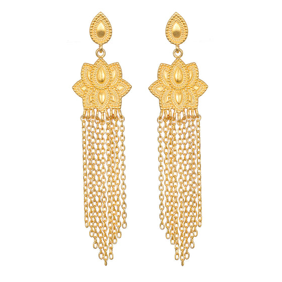 Satya Cascading Light Fringe Earrings