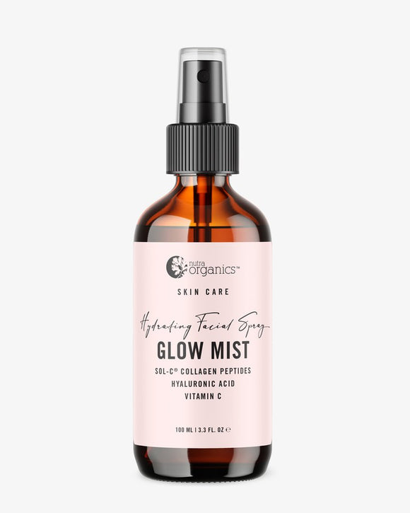 Nutra Organics Skin Care Hydrating Facial Spray Glow Mist Rose Water 100ml