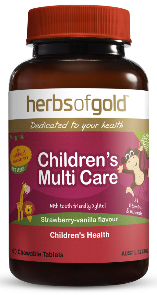 Herbs Of Gold Children's Multi Care 60 Tablets