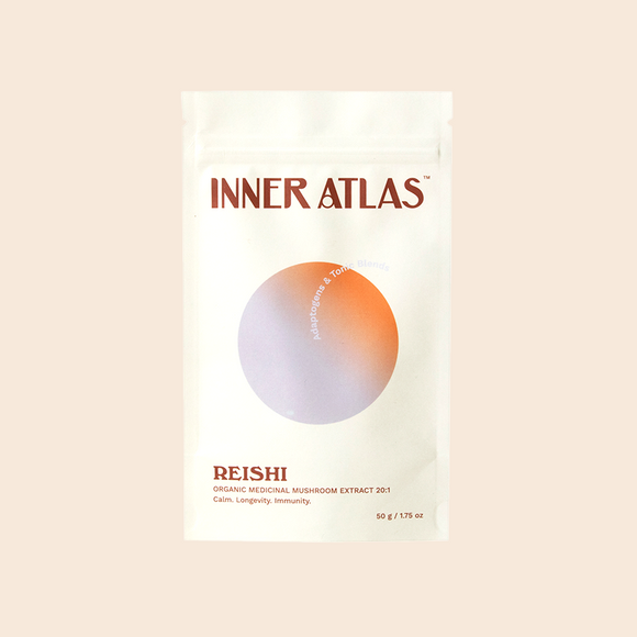 Inner Atlas Organic Reishi Mushroom | 20:1 Extract | Beta-D-Glucans >30%