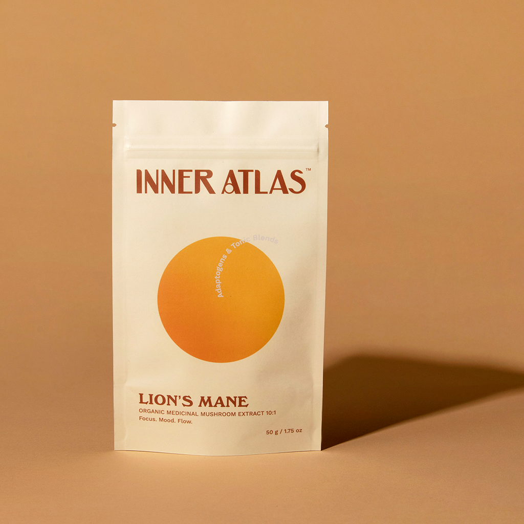 Inner Atlas Organic Lion's Mane Mushroom | 10:1 Extract | Beta-D-Glucans >30%