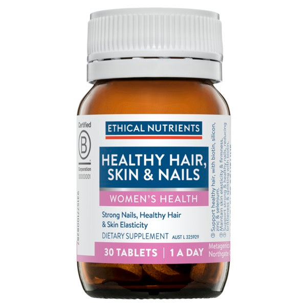Ethical Nutrients Healthy Hair Skin Nails 30 Tablets