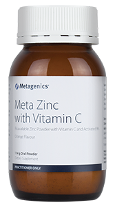 Metagenics Meta Zinc With Vitamin C Orange 114g
