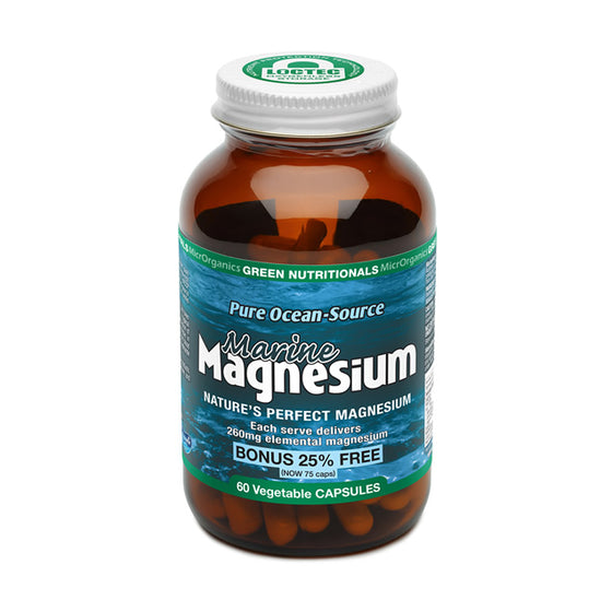 green nutritionals marine magnesium 60 capsules
