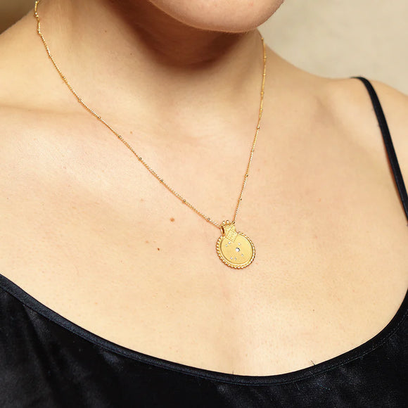 Satya Mandala Zodiac Scorpio Citrine Necklace