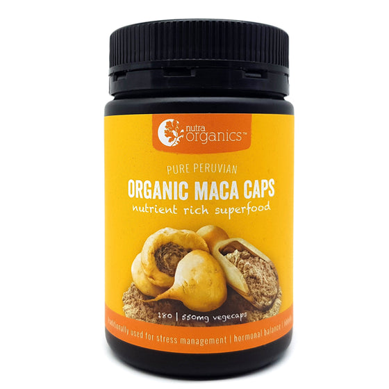 nutra organics organic maca caps (180)
