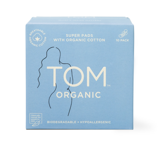 Tom Organic Super Ultra Thin Pads 10pk