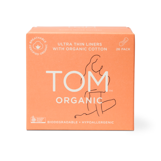 Tom Organic Ultra Thin Panty Liners 26pk