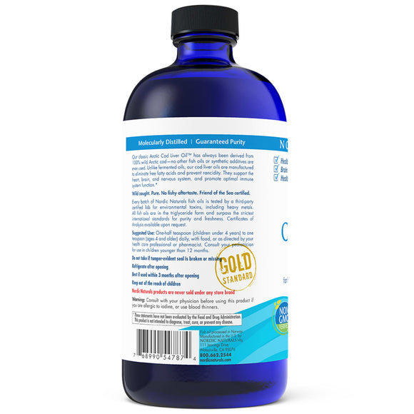 Nordic Naturals Arctic Cod Liver Oil Orange 473ml