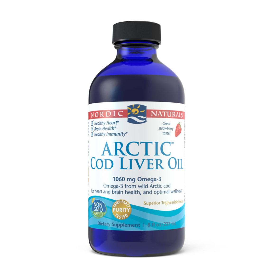 Nordic Naturals Arctic Cod Liver Oil Strawberry 237ml