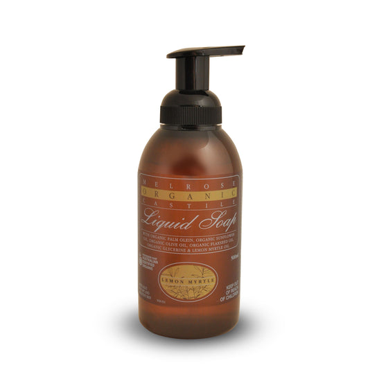 Melrose Organic Castile Soap Lemon Myrtle Pump 500ml