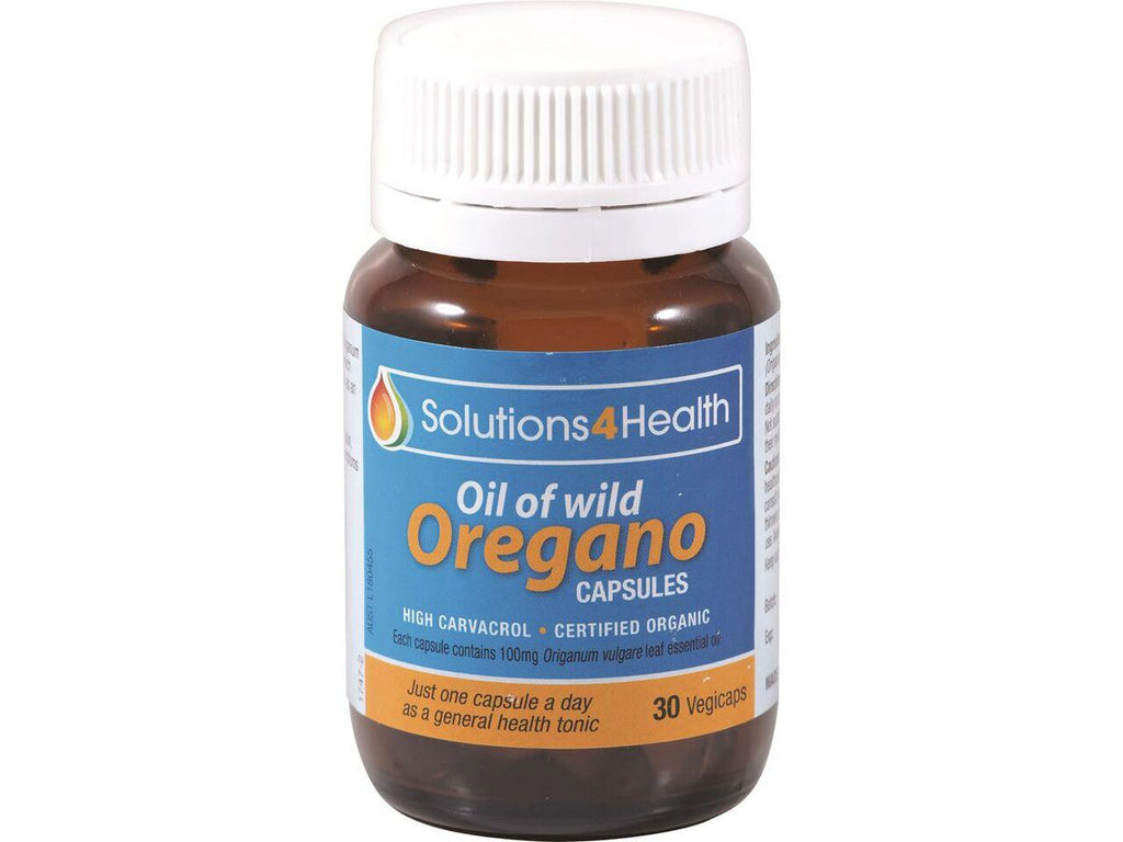 Solutions4Health Oil of Wild Oregano 30 Capsules-Natural Progression