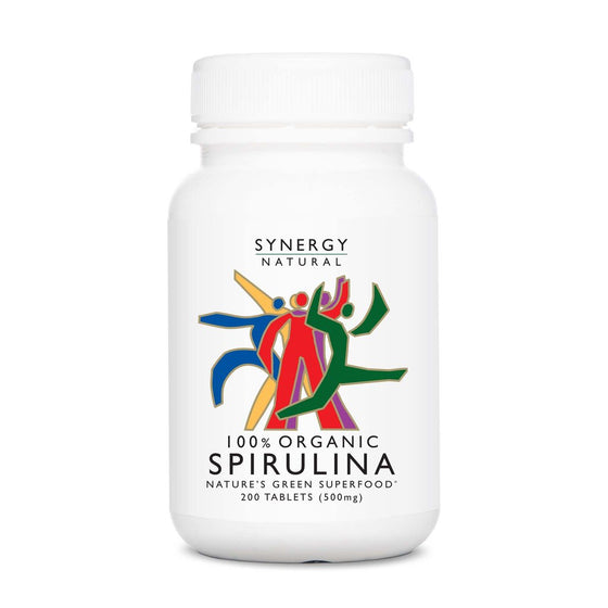 Synergy Natural Organic Spirulina  500 Mg 200 Tablets