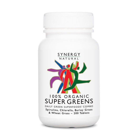 Synergy Natural Organic Super Greens 200 Tablets