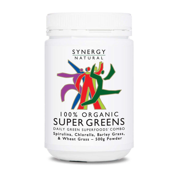 Synergy Natural Super Greens Organic Powder 500g