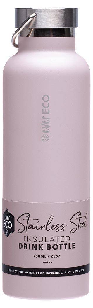Ever Eco Stainless Steel Insulated Drink Bottle Lilac 750ml