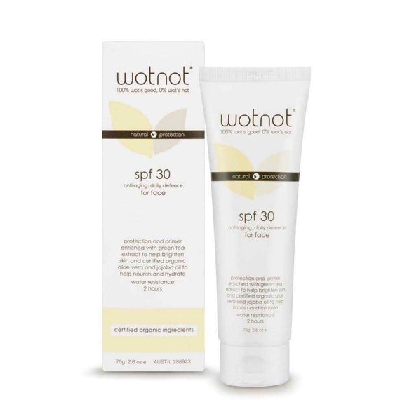 Wotnot Anti Aging Facial Sunscreen And Primer 30+ 75g