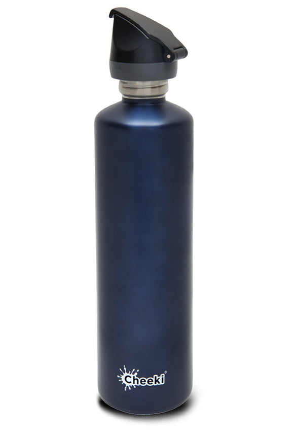 Cheeki Active Single Wall Bottle Stainless Steel Ocean 1 Litre