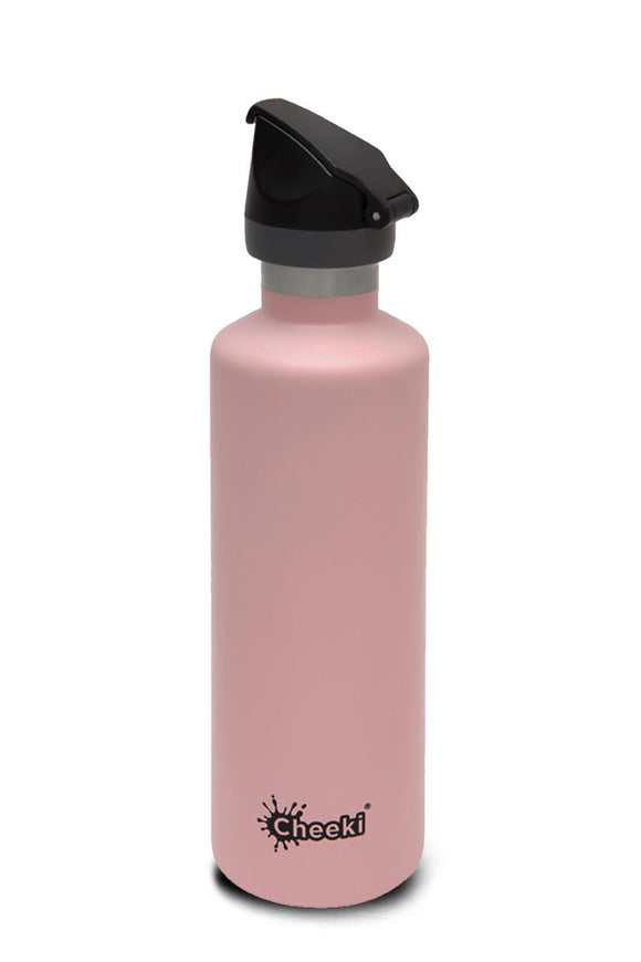 Cheeki Active Insulated Bottle Stainless Steel Pink 600ml