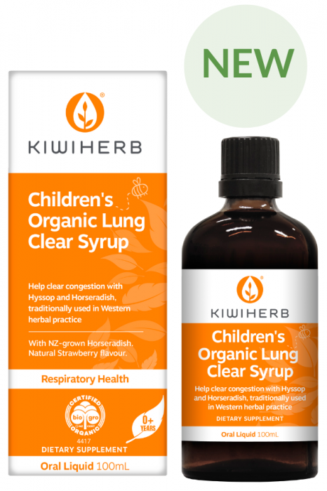 Kiwiherb Childrens Organic Lung Clear Syrup 100ml