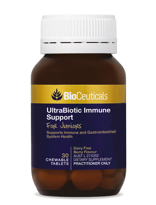 Bioceuticals Ultrabiotic Immune Support For Juniors 30 Chewable Tablets