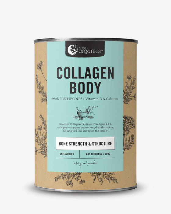 Nutra Organics Collagen Body With Fortibone Unflavoured 450g