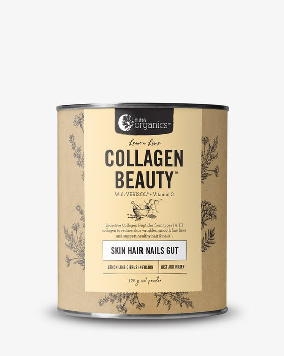 Nutra Organics Collagen Beauty Lemon Lime 300g