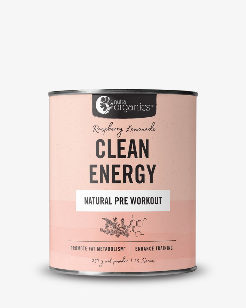 Nutra Organics Clean Energy Natural Pre Workout 250g