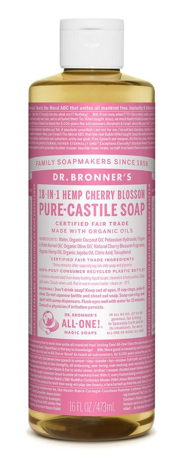 Dr Bronners Liquid Castile Cherry Blossom 473ml