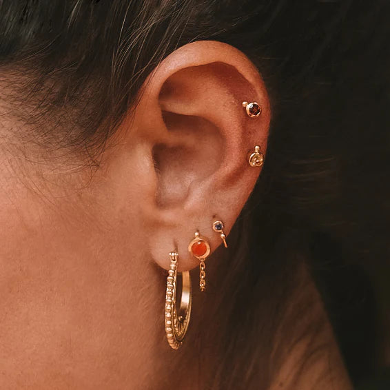 Satya Interwoven Gold Hoop Earrings