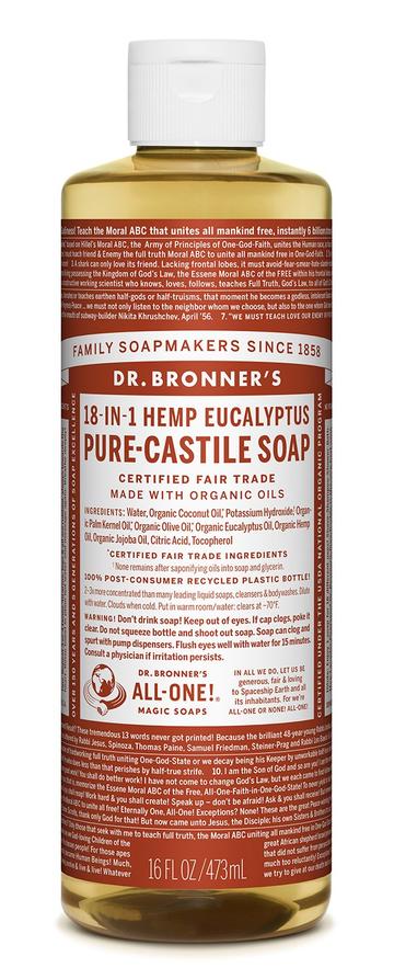 Dr Bronners Liquid Castile Eucalyptus 473ml