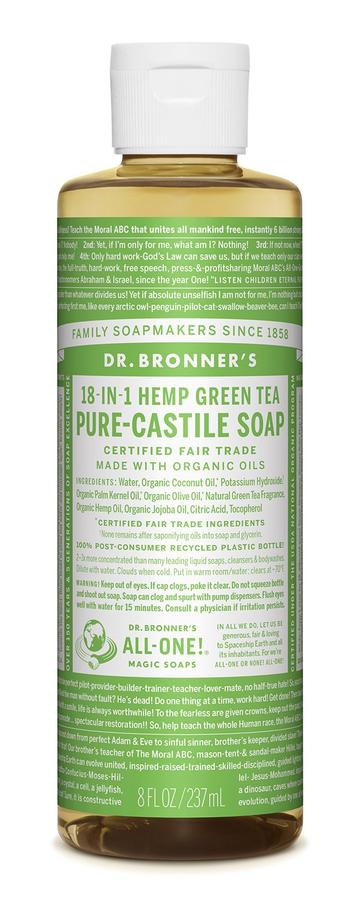 Dr Bronners Liquid Castile Green Tea 237ml