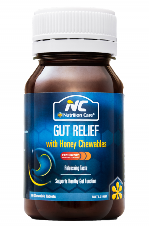 Nutrition Care Gut Relief With Honey Chewables 60 Tablets