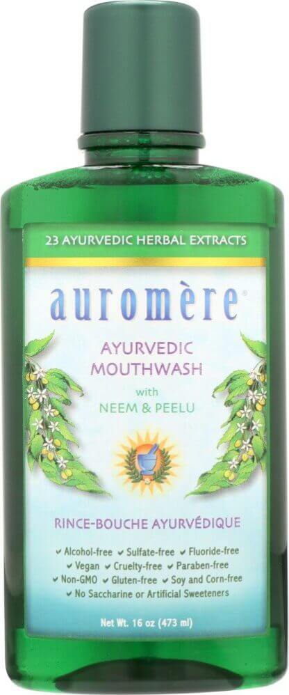 Auromere Ayurvedic Mouthwash W/ Neem & Peelu 473ml