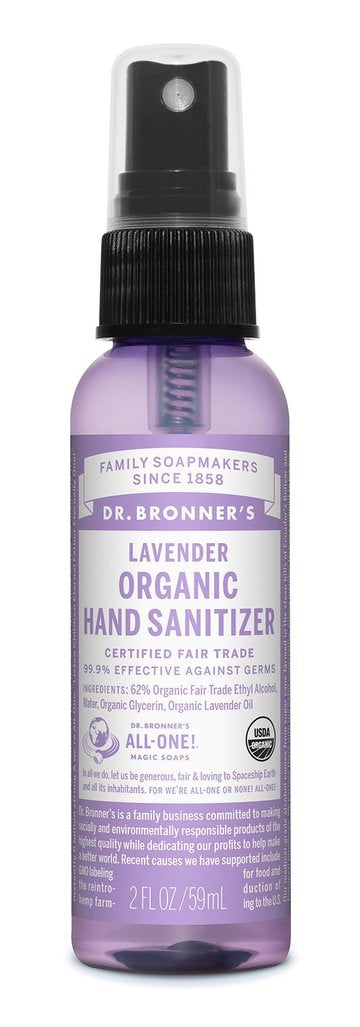 Dr Bronners Hand Sanitizer Lavender 59ml